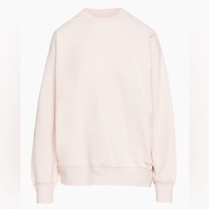 TNA Sweat Fleece Boyfriend Crew Sweatshirt